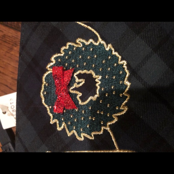 TALBOTS TARTAN PLAID WRISTLET PURSE CHRISTMAS NWT - Picture 6 of 6